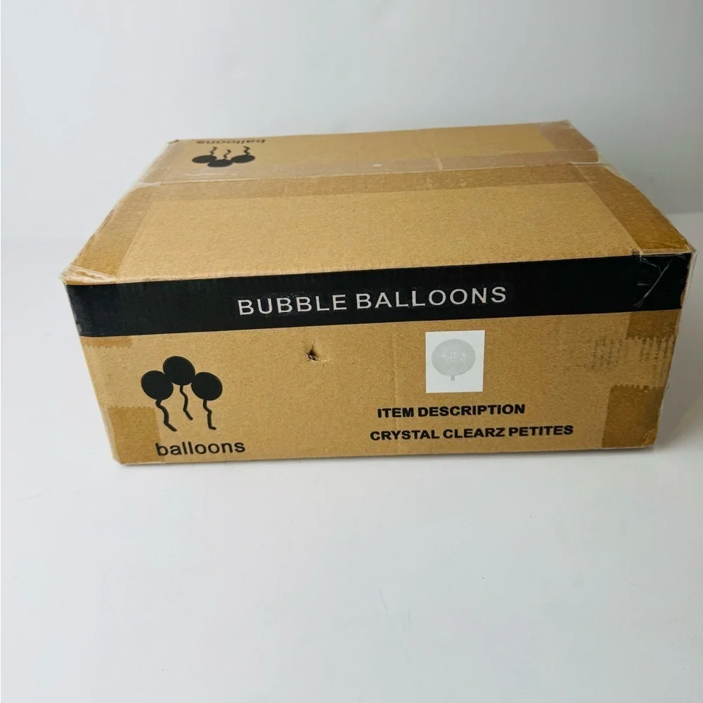 Lot of 200 Bubble Balloons 12” Clear Transparent Plastic Bobo Crystal Clear